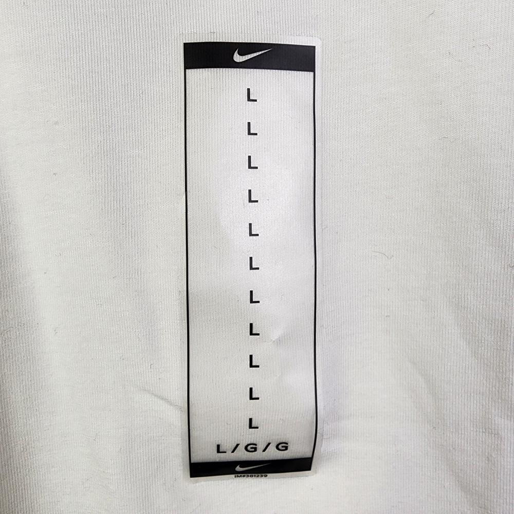 Nike Crop Top Long Sleeve White Shirt Women's L NWT MSRP $45 - Picture 6 of 10